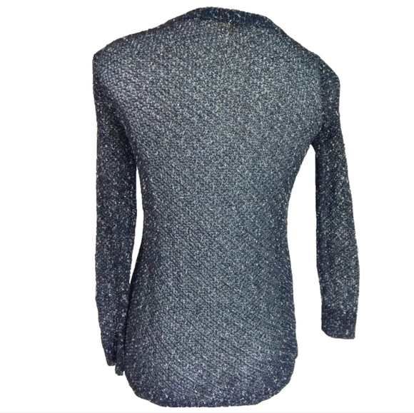 Eileen Fisher Sheer Speckled Knit Top - Picture 3 of 3
